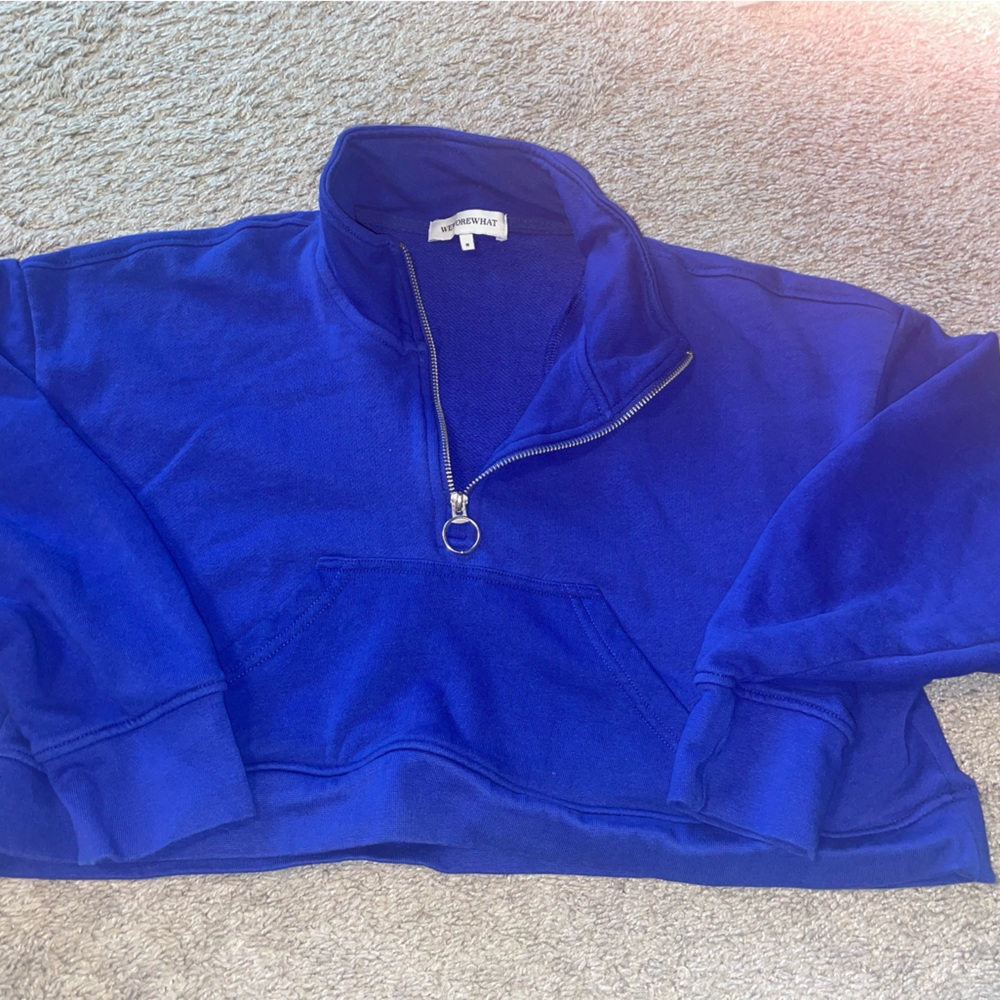 WeWoreWhat Cropped Sweatshirt, Size Medium